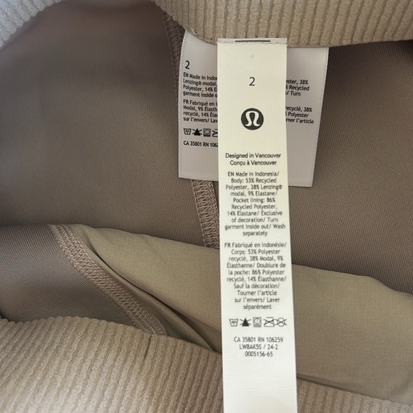 lululemon Softstreme High Rise Midi Skirt in Mojave Tan Brand New with Tags - Picture 5 of 6